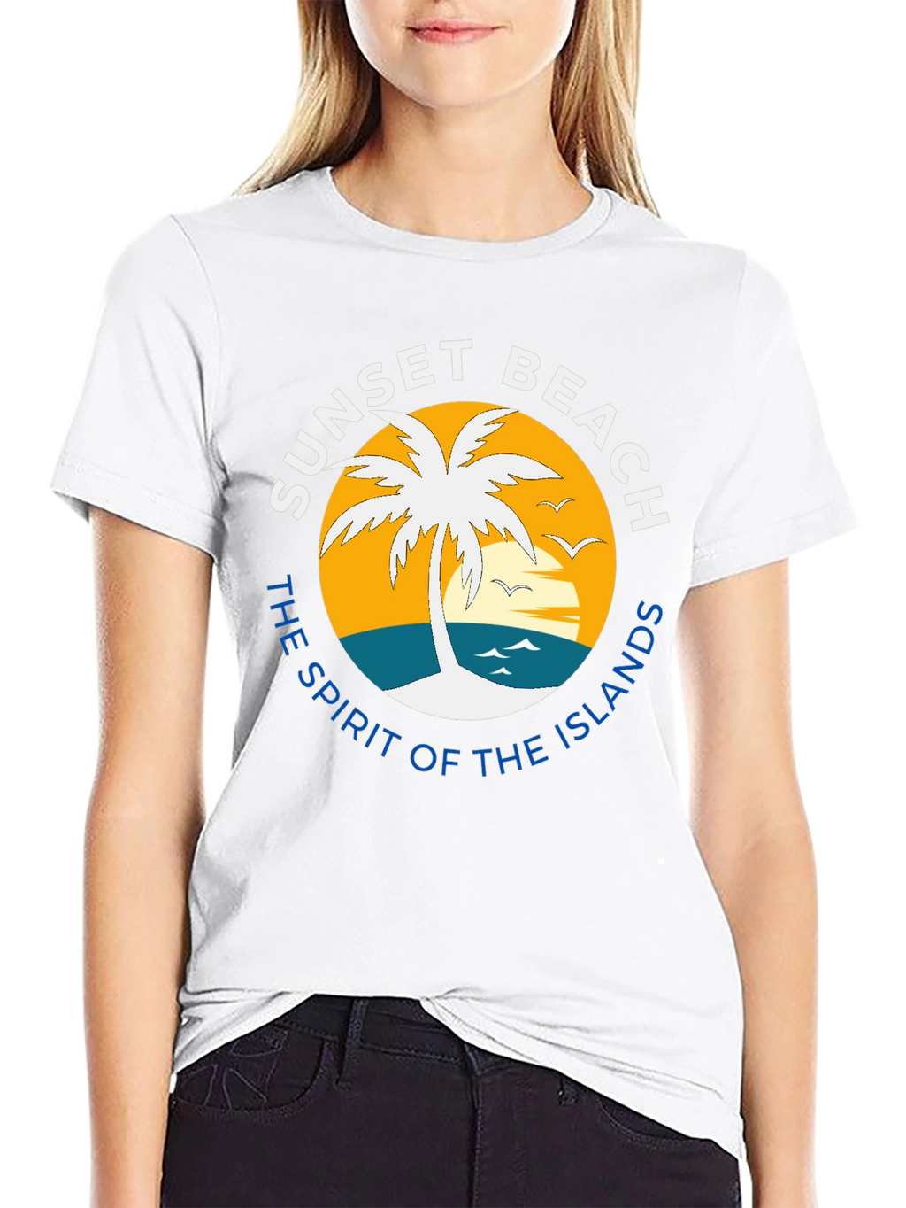 Sunset Beach T-Shirt - Tropical Island Vibes