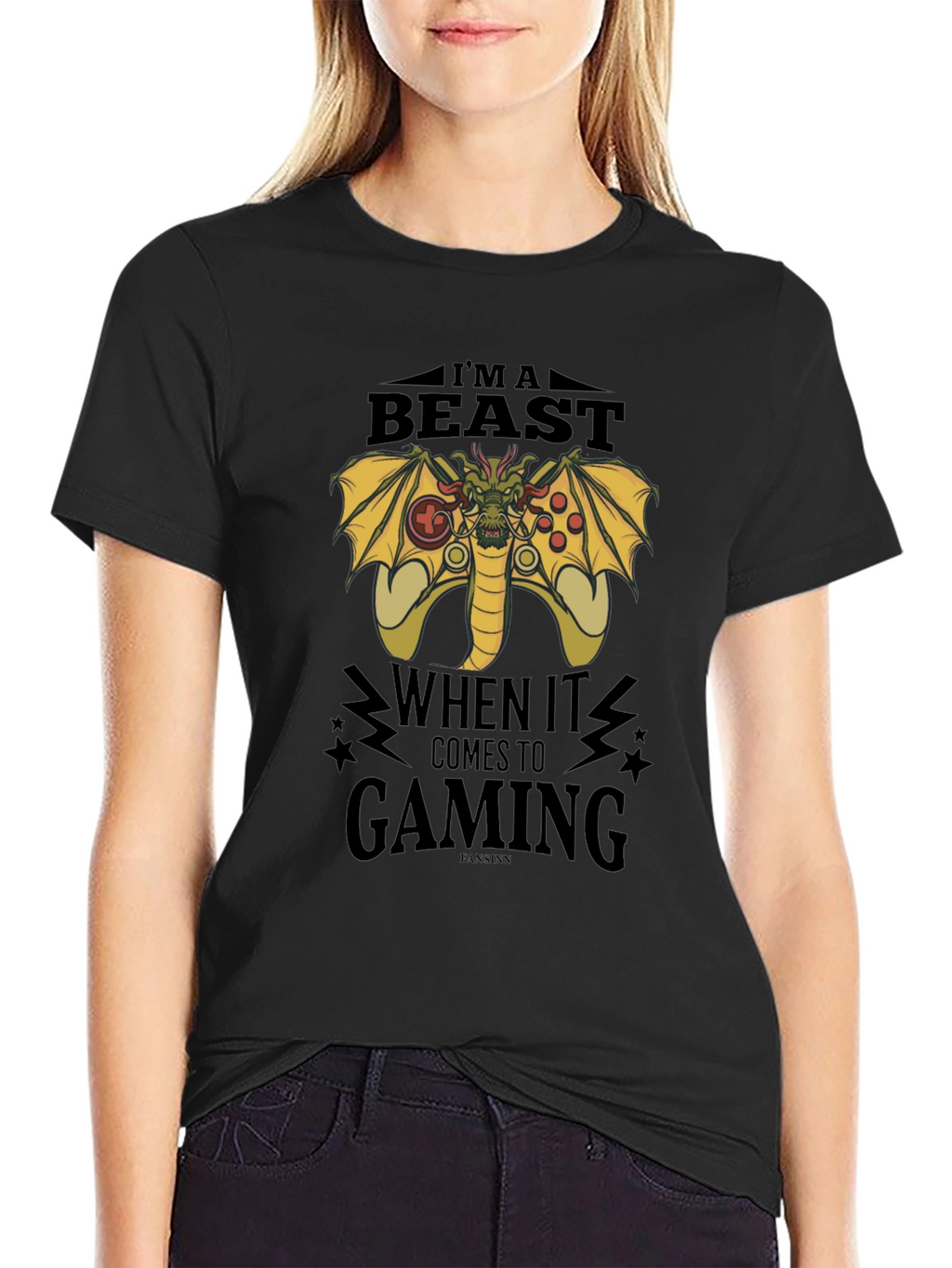 Gamer Beast T-Shirt - Dragon Gaming Controller Design