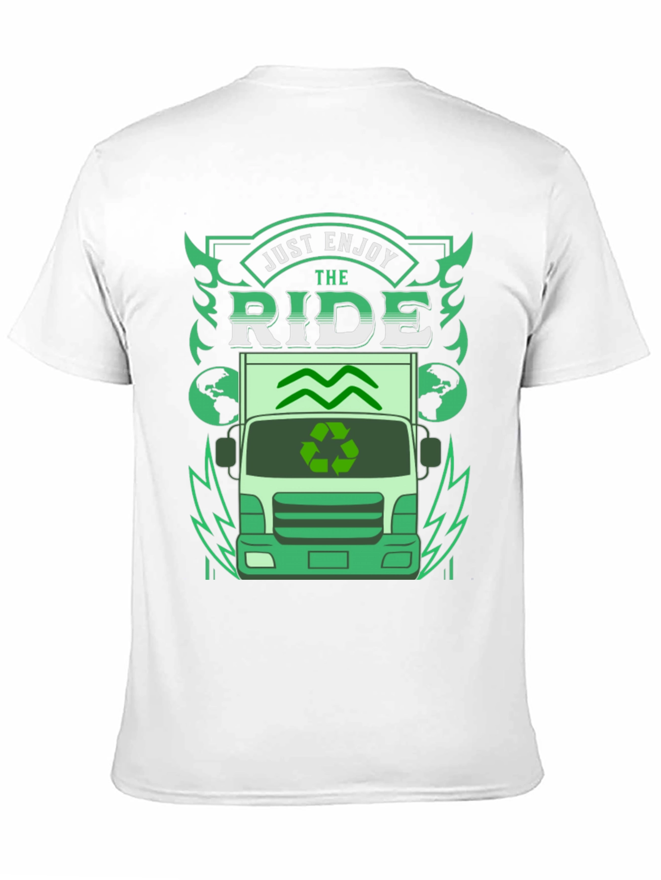 Eco Ride T-Shirt - Enjoy the Journey Sustainable Style