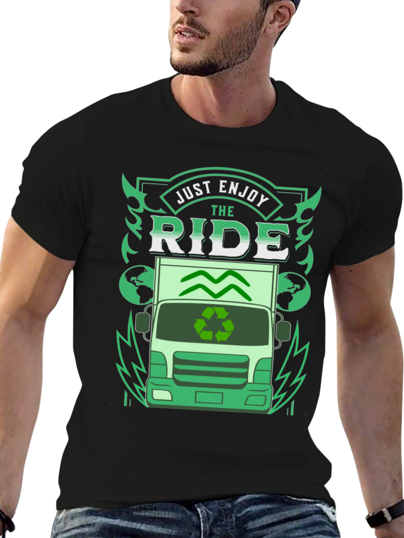 Eco Ride T-Shirt - Enjoy the Journey Sustainable Style