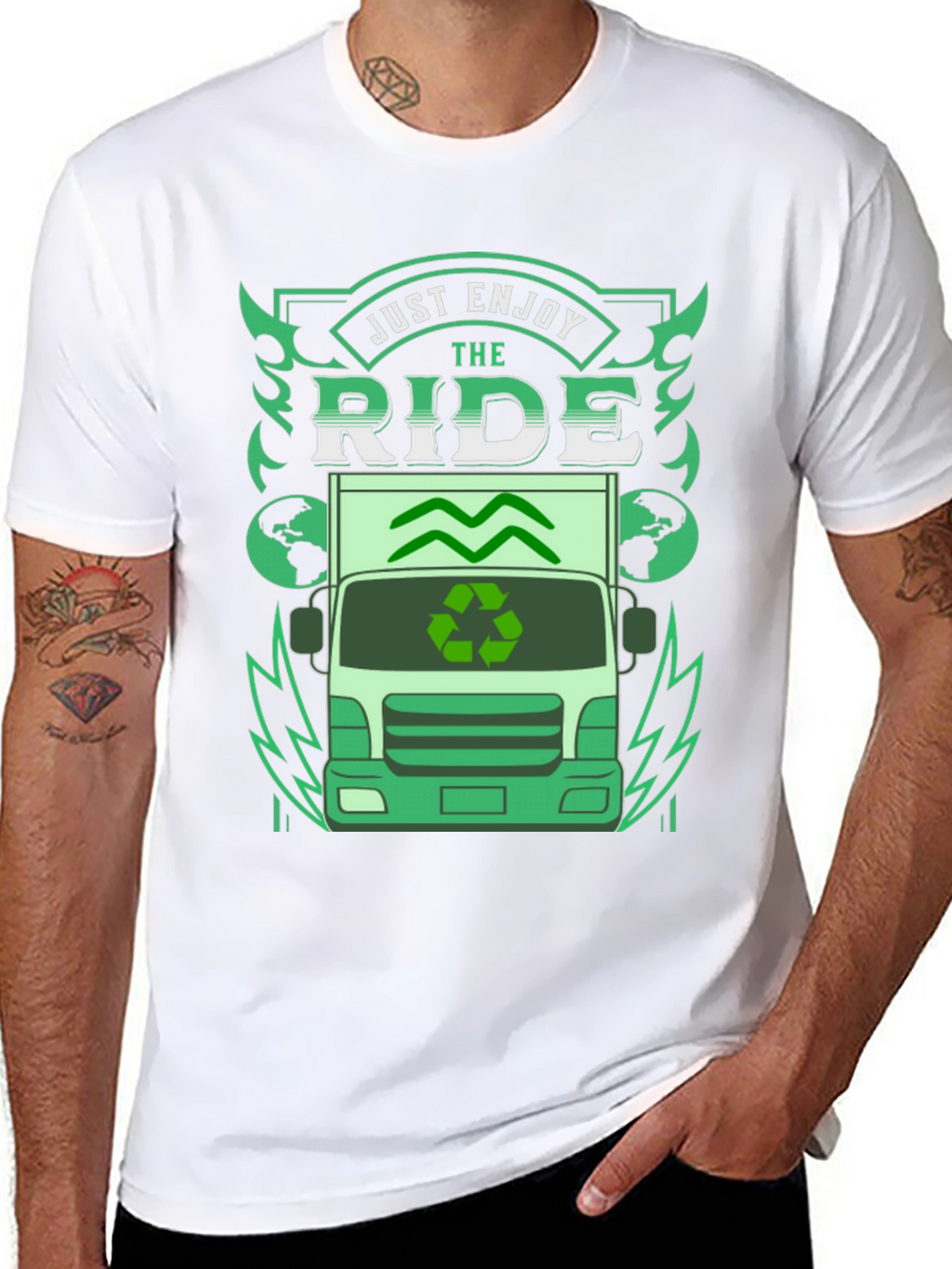 Eco Ride T-Shirt - Enjoy the Journey Sustainable Style
