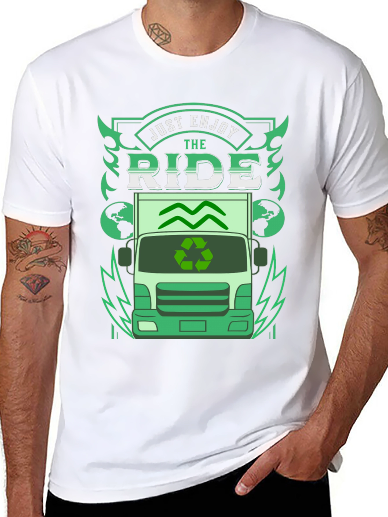 Eco Ride T-Shirt - Enjoy the Journey Sustainable Style