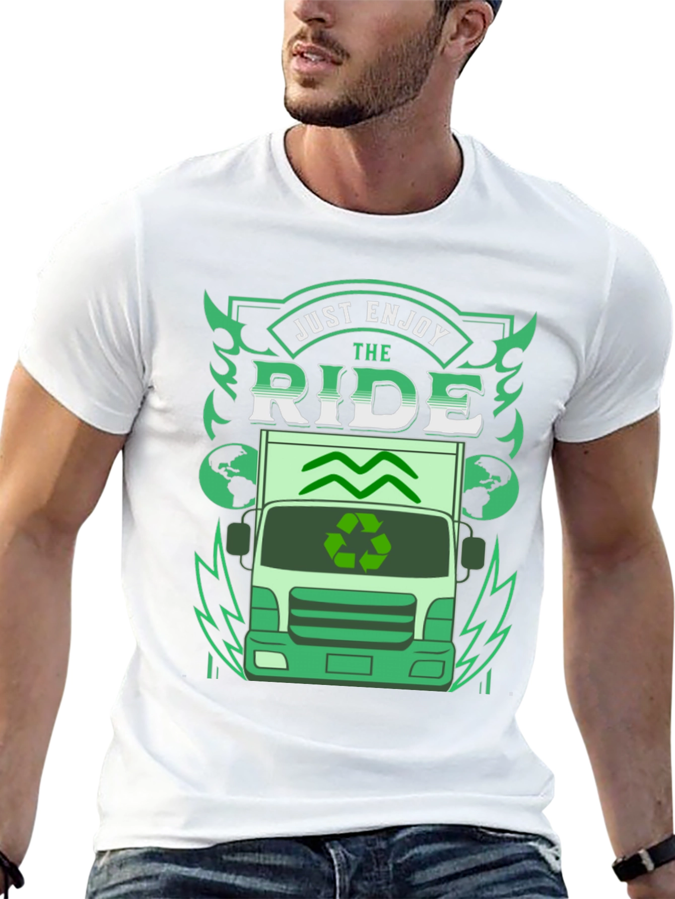 Eco Ride T-Shirt - Enjoy the Journey Sustainable Style