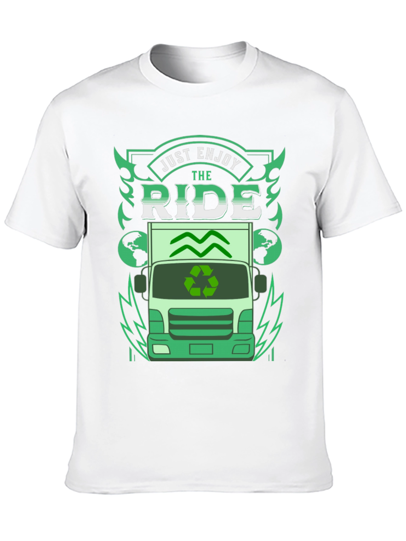 Eco Ride T-Shirt - Enjoy the Journey Sustainable Style