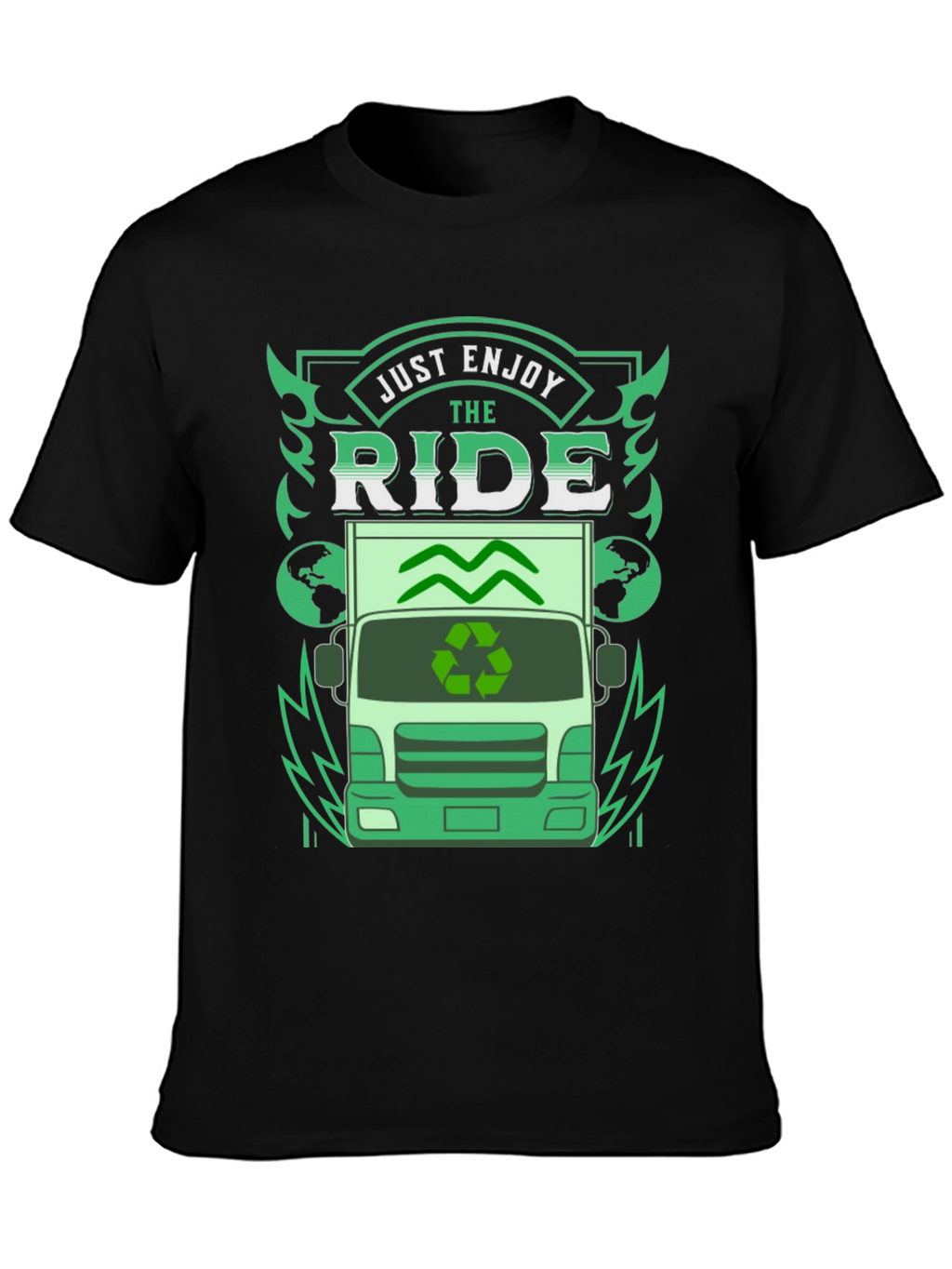 Eco Ride T-Shirt - Enjoy the Journey Sustainable Style