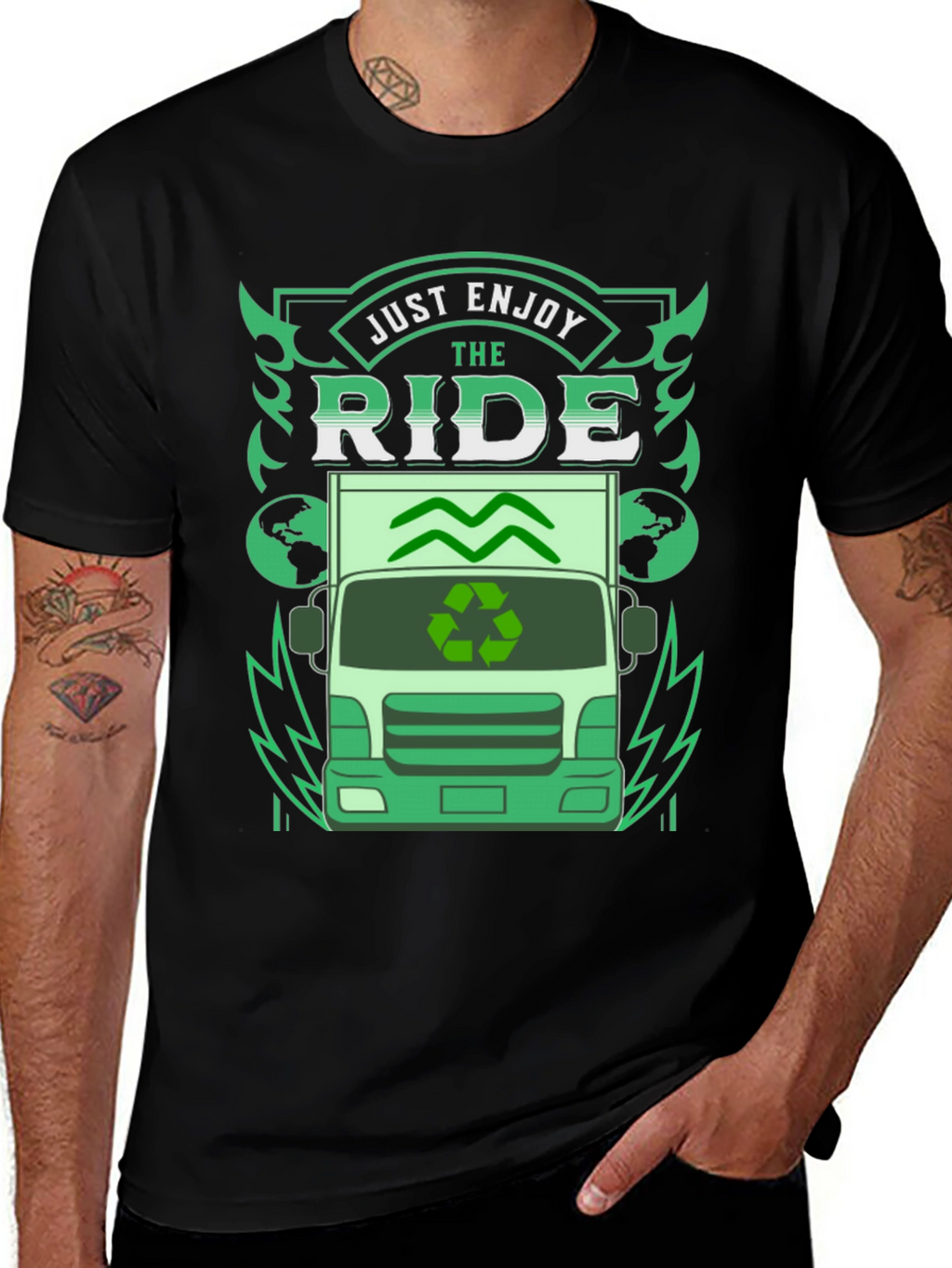 Eco Ride T-Shirt - Enjoy the Journey Sustainable Style