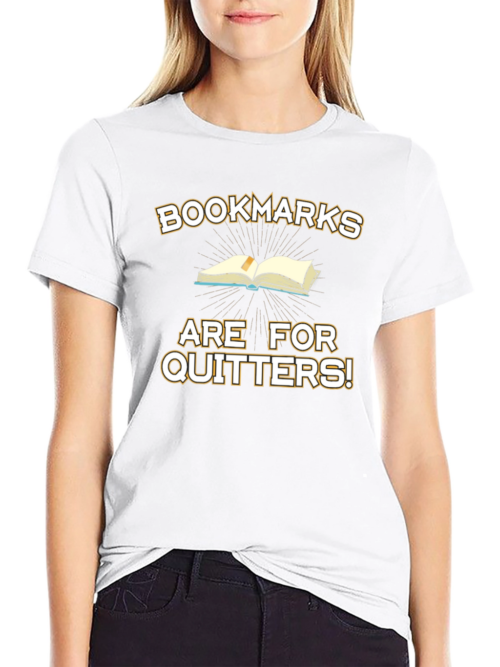 Bookmarks Are For Quitters! Graphic T-Shirt