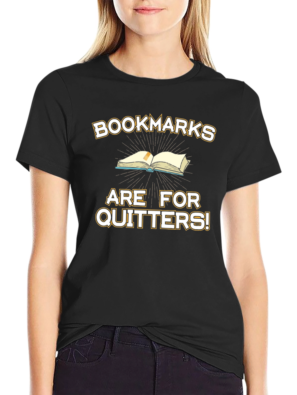 Bookmarks Are For Quitters! Graphic T-Shirt