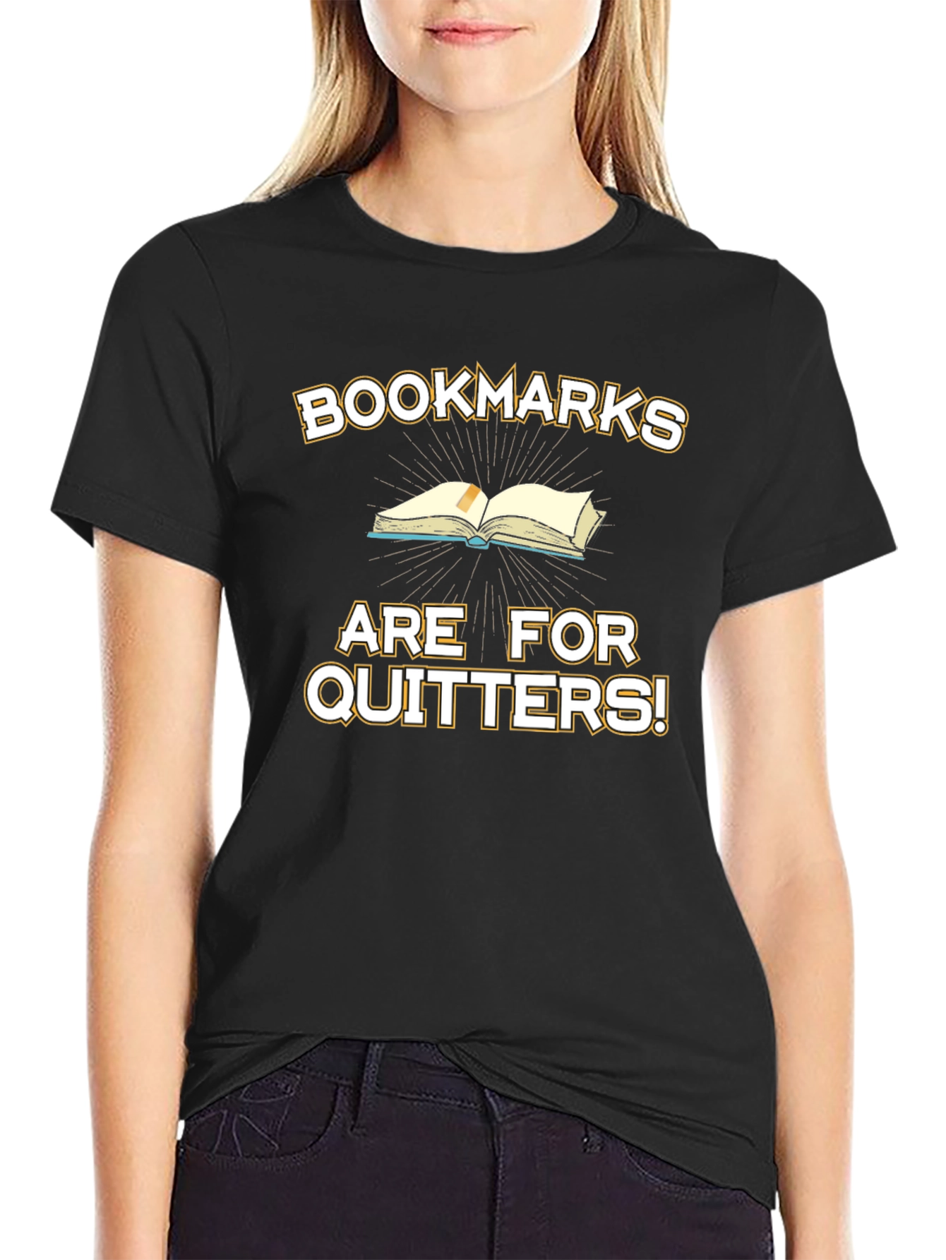 Bookmarks Are For Quitters! Graphic T-Shirt