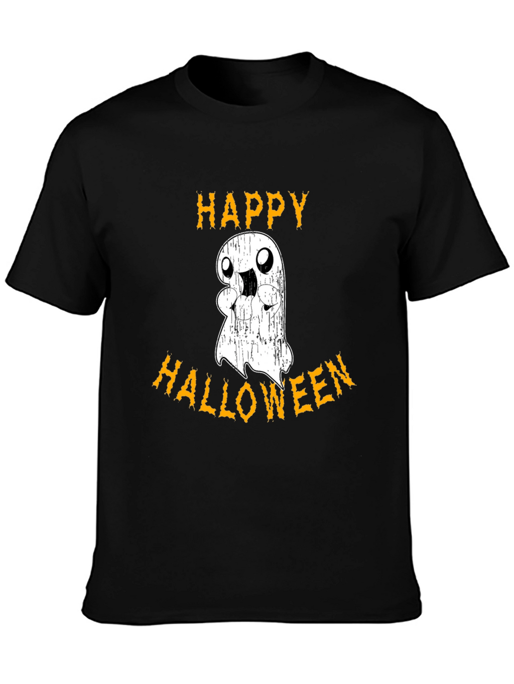 Happy Halloween Ghost Graphic T-Shirt