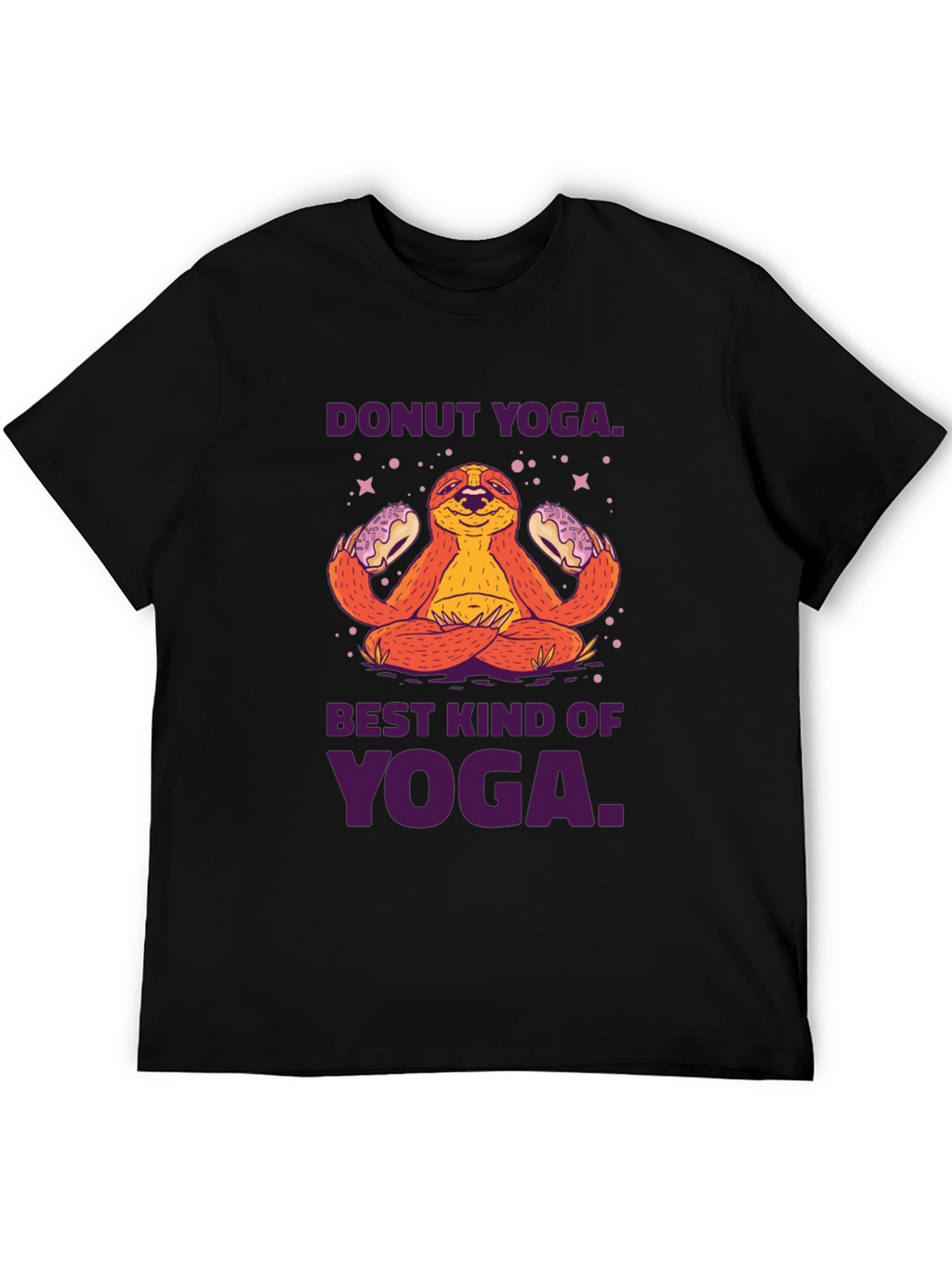 Donut Yoga Sloth Graphic Tee