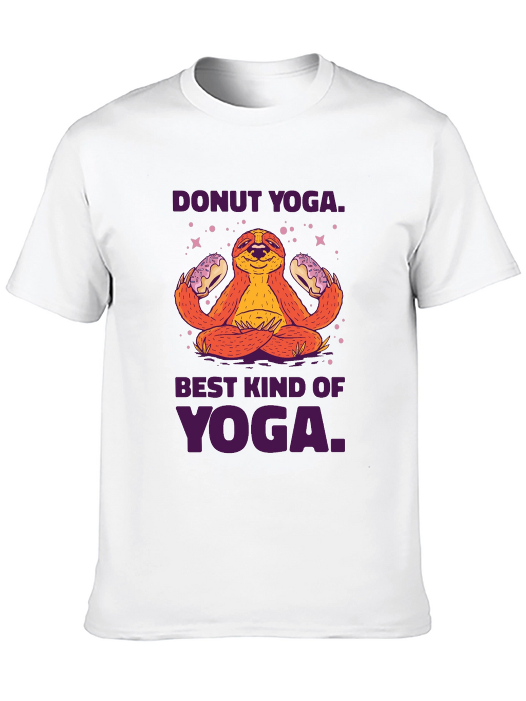 Donut Yoga Sloth Graphic Tee