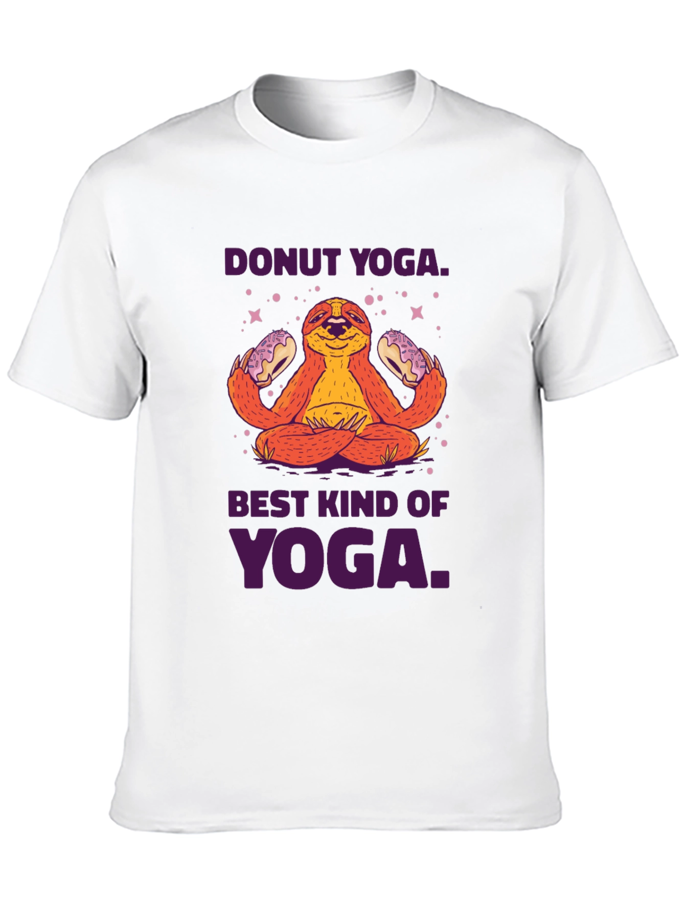 Donut Yoga Sloth Graphic Tee
