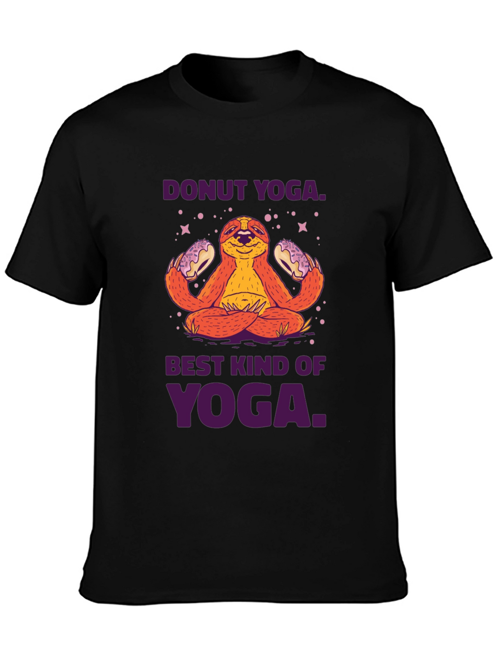 Donut Yoga Sloth Graphic Tee