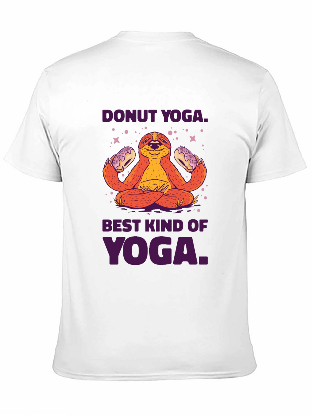 Donut Yoga Sloth Graphic Tee