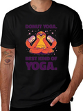 Donut Yoga Sloth Graphic Tee