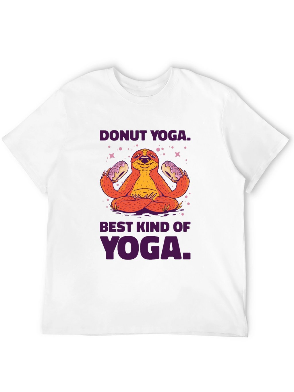 Donut Yoga Sloth Graphic Tee