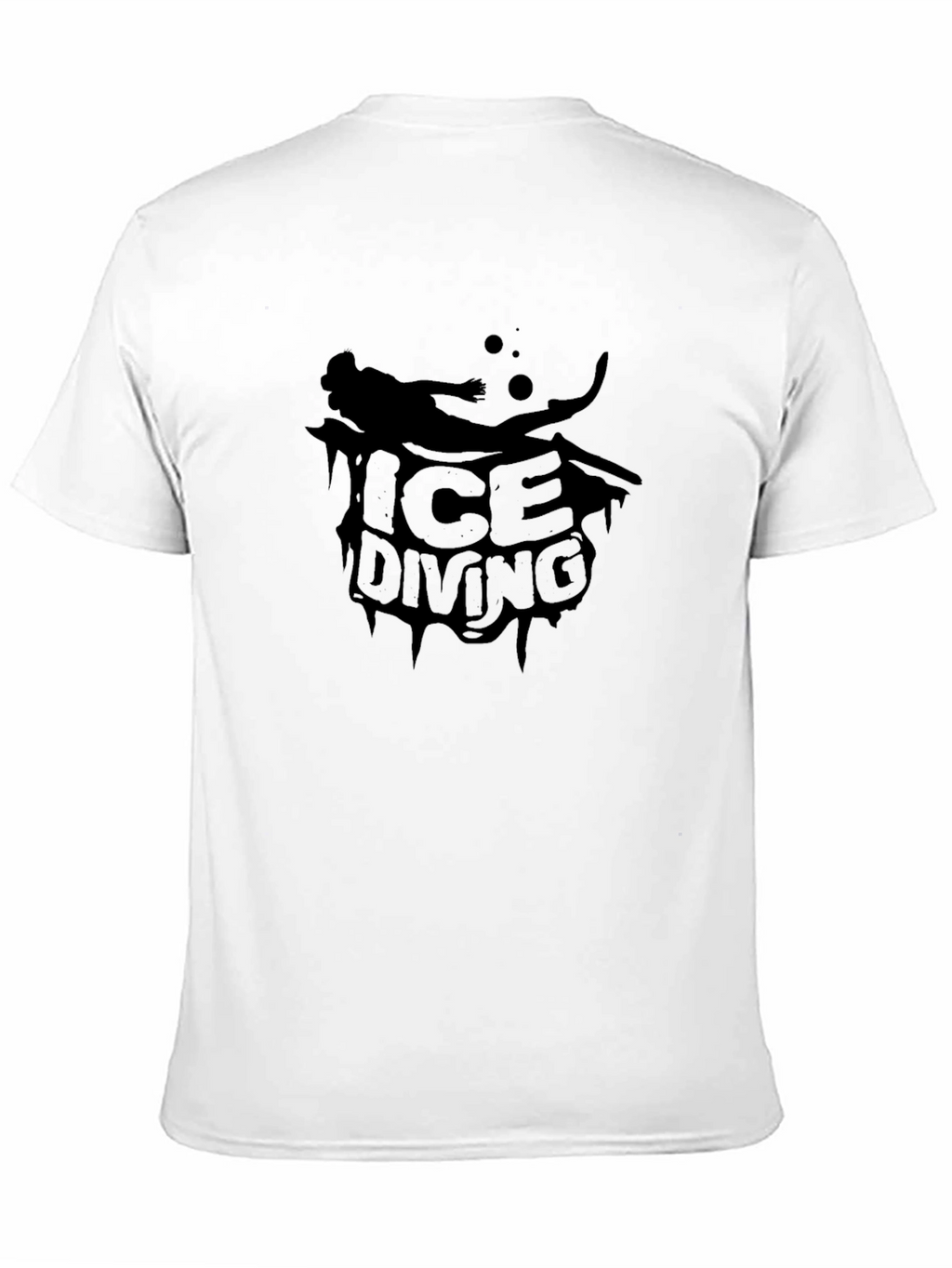Ice Diving Black T-Shirt - Unique Graphic Tee