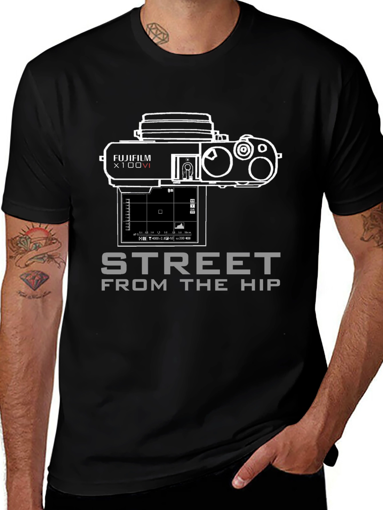 Fujifilm X100VI Camera Graphic Tee - Street Photography