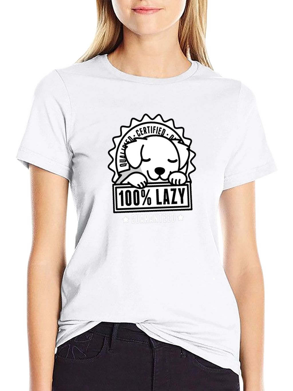100% Lazy Certified Dog T-Shirt