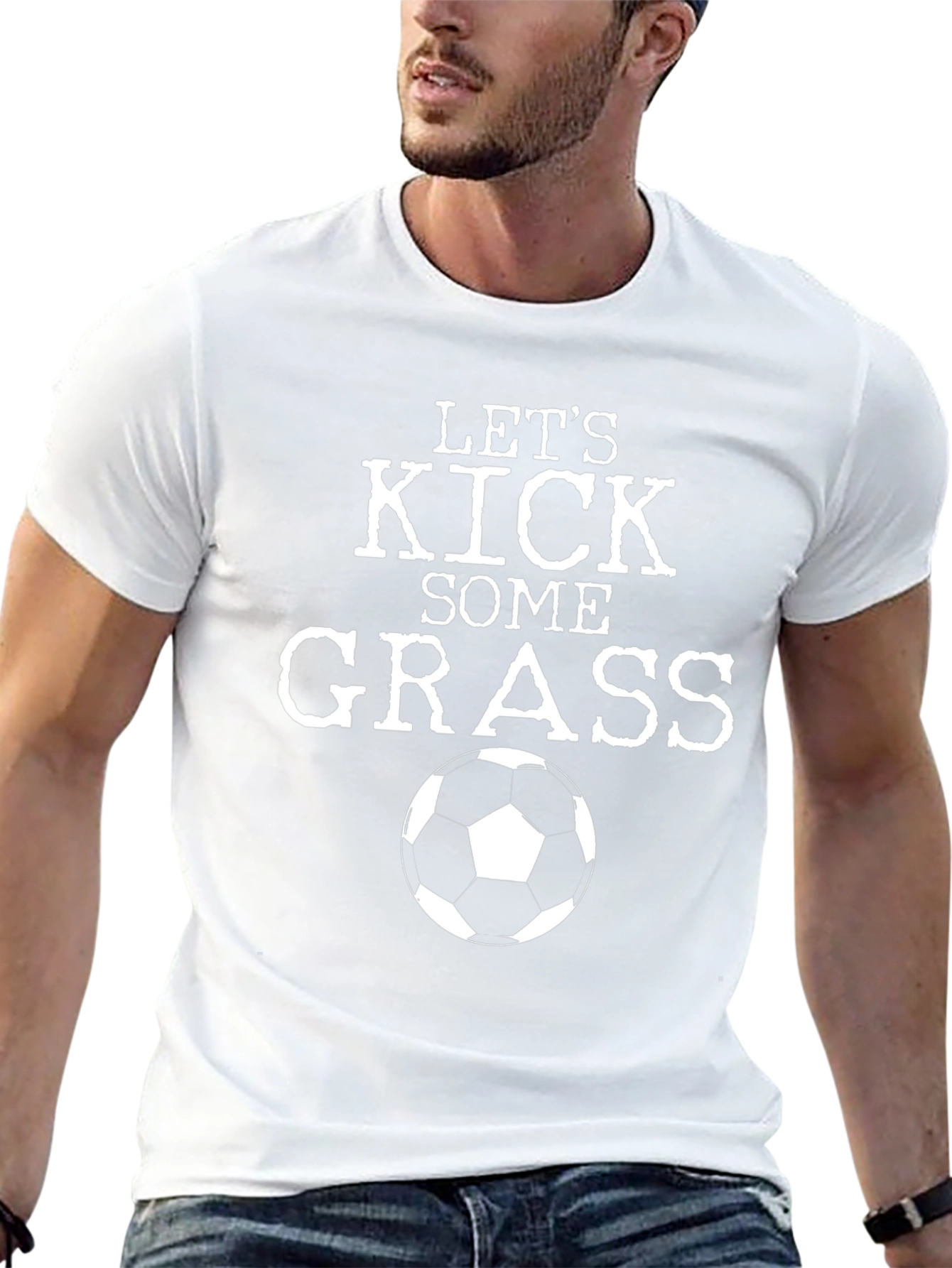 Lets Kick Some Grass Soccer T-Shirt