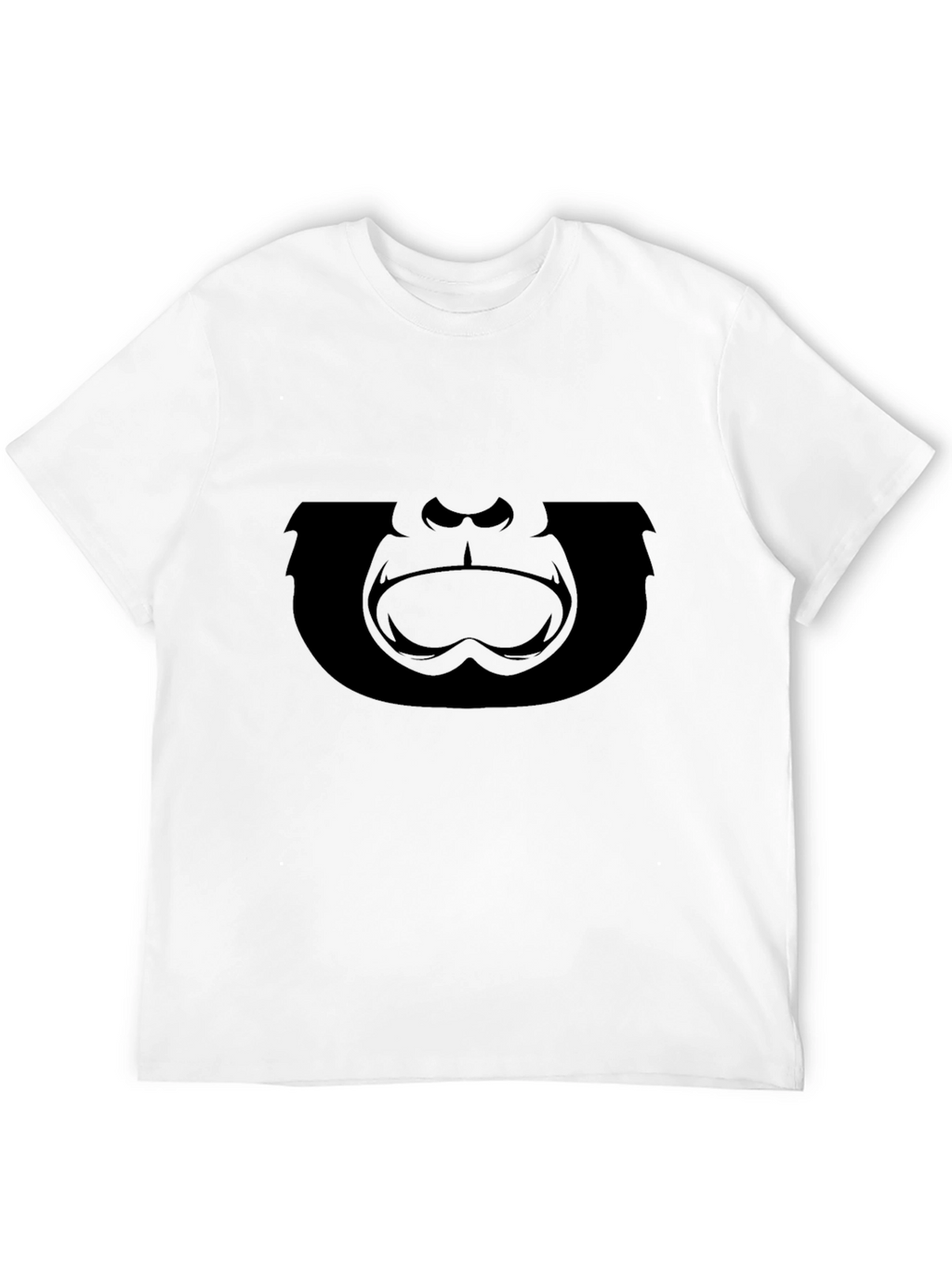 Gorilla Face Graphic T-Shirt - Black