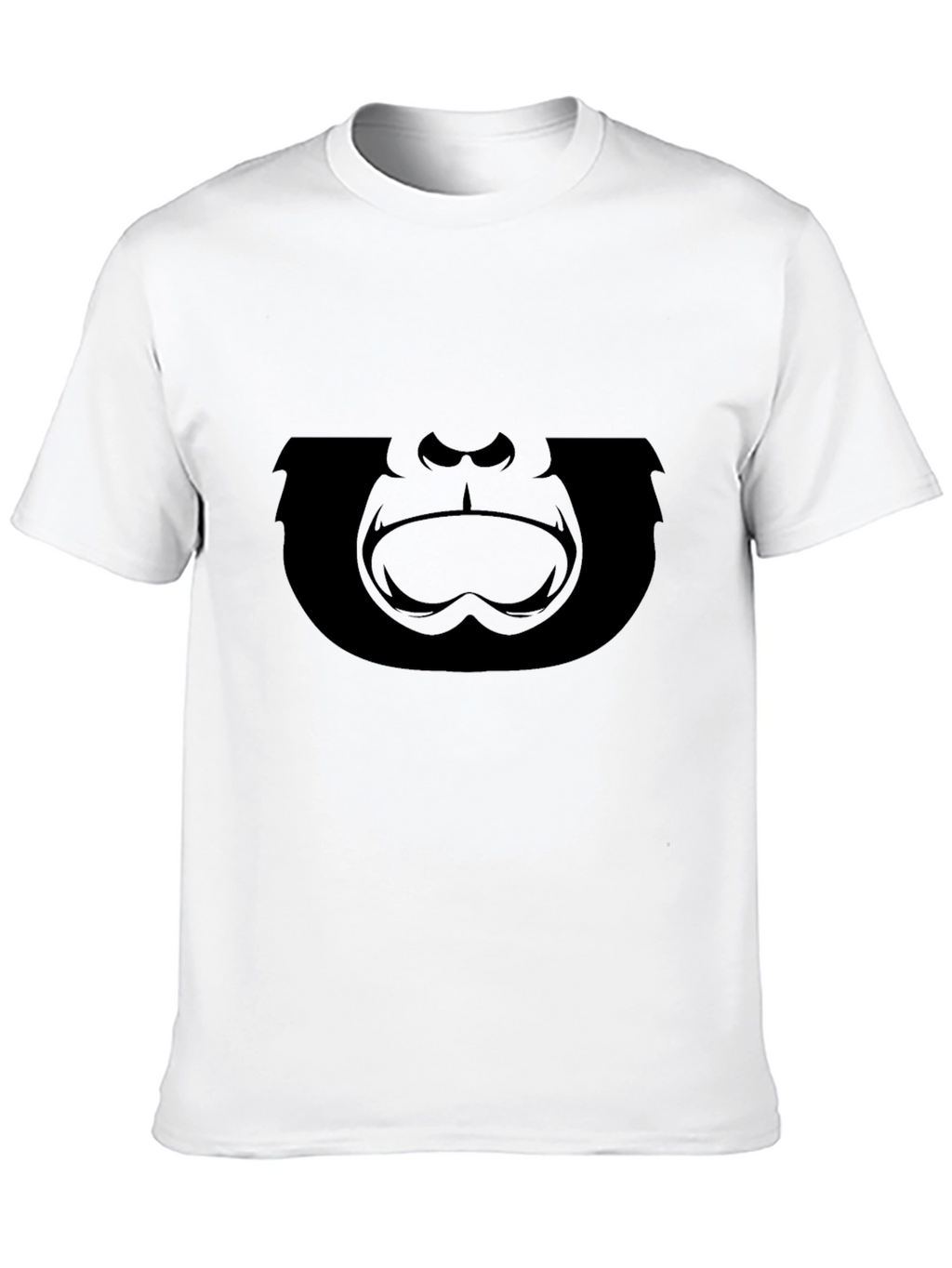 Gorilla Face Graphic T-Shirt - Black