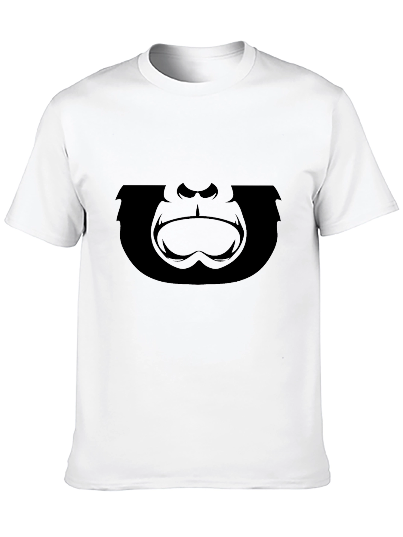Gorilla Face Graphic T-Shirt - Black