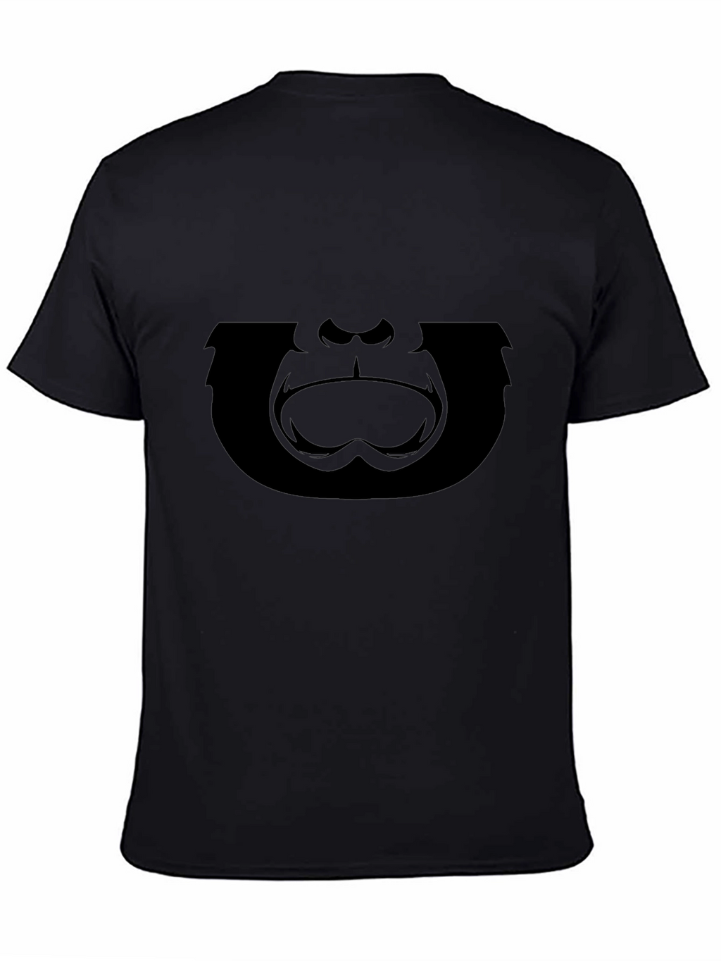 Gorilla Face Graphic T-Shirt - Black