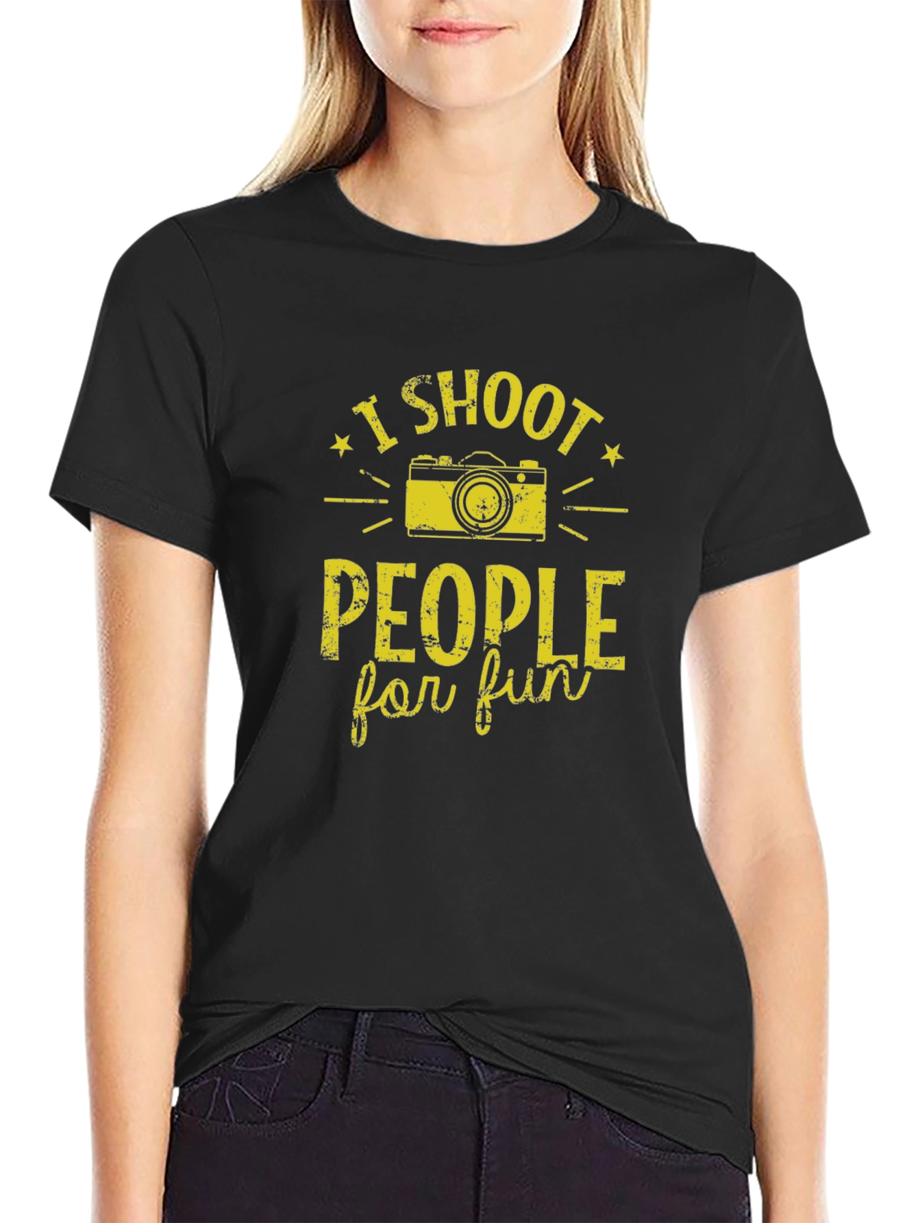 I Shoot People for Fun Graphic T-Shirt