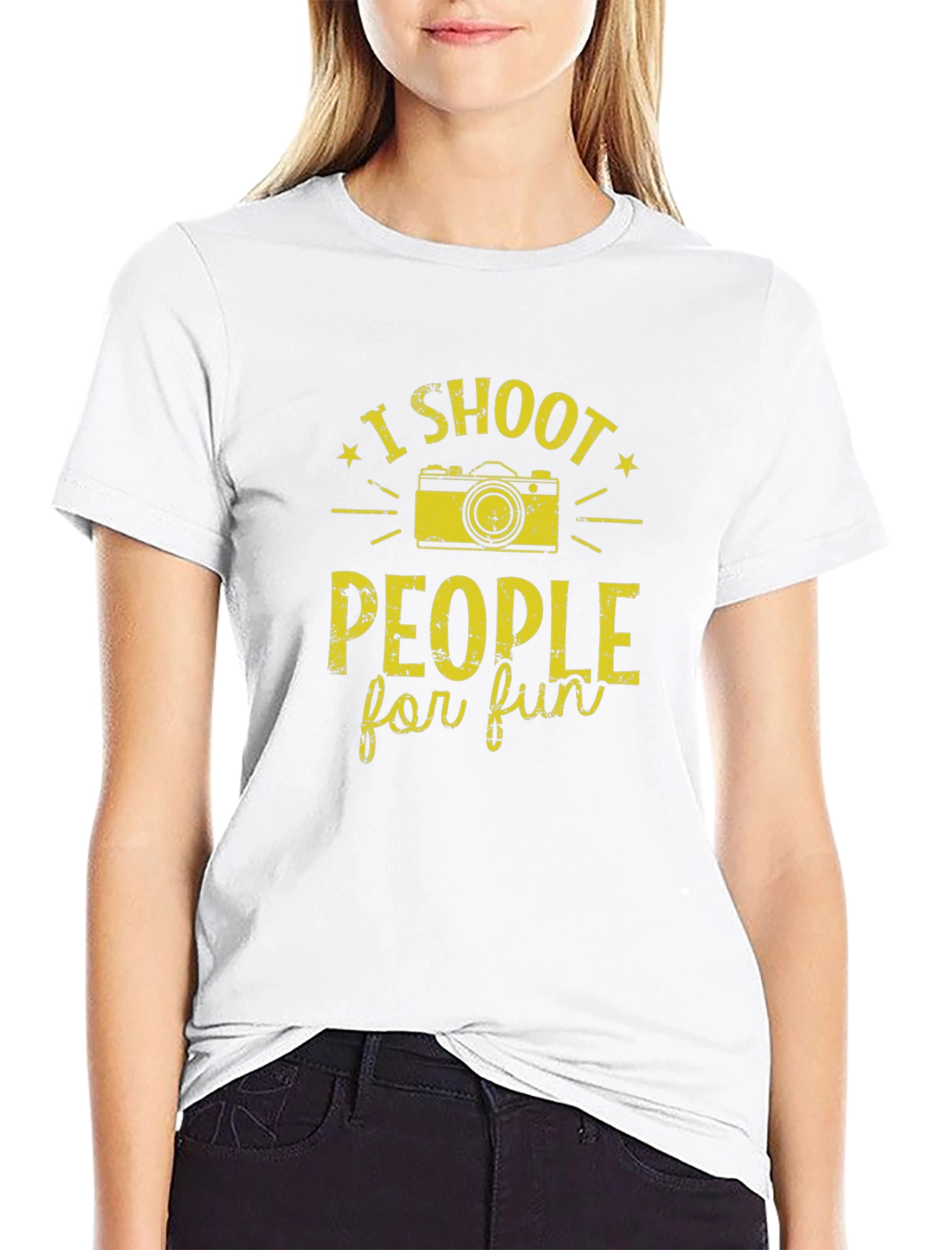 I Shoot People for Fun Graphic T-Shirt