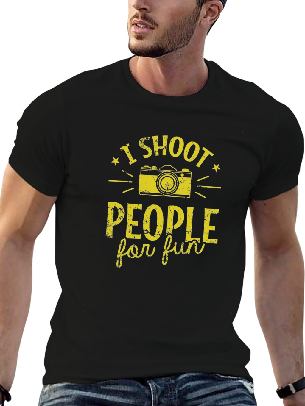 I Shoot People for Fun Graphic T-Shirt