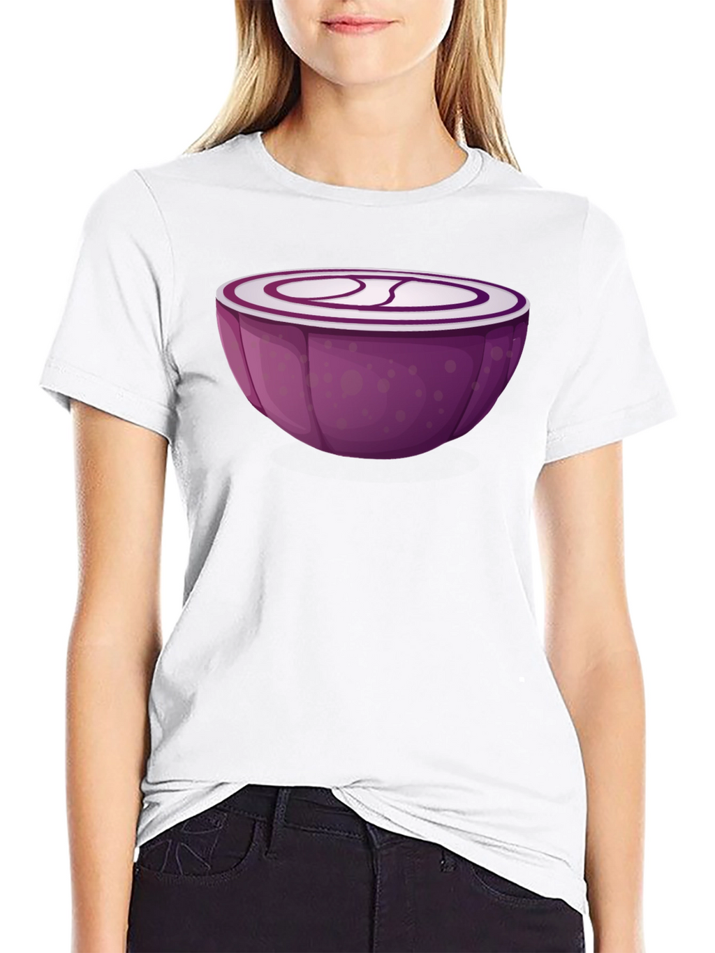 Red Onion Slice Graphic T-Shirt