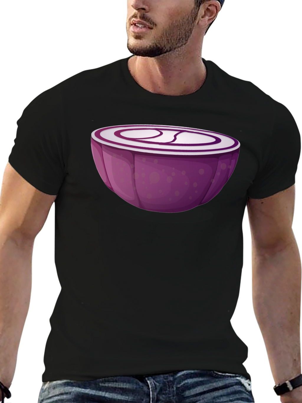 Red Onion Slice Graphic T-Shirt