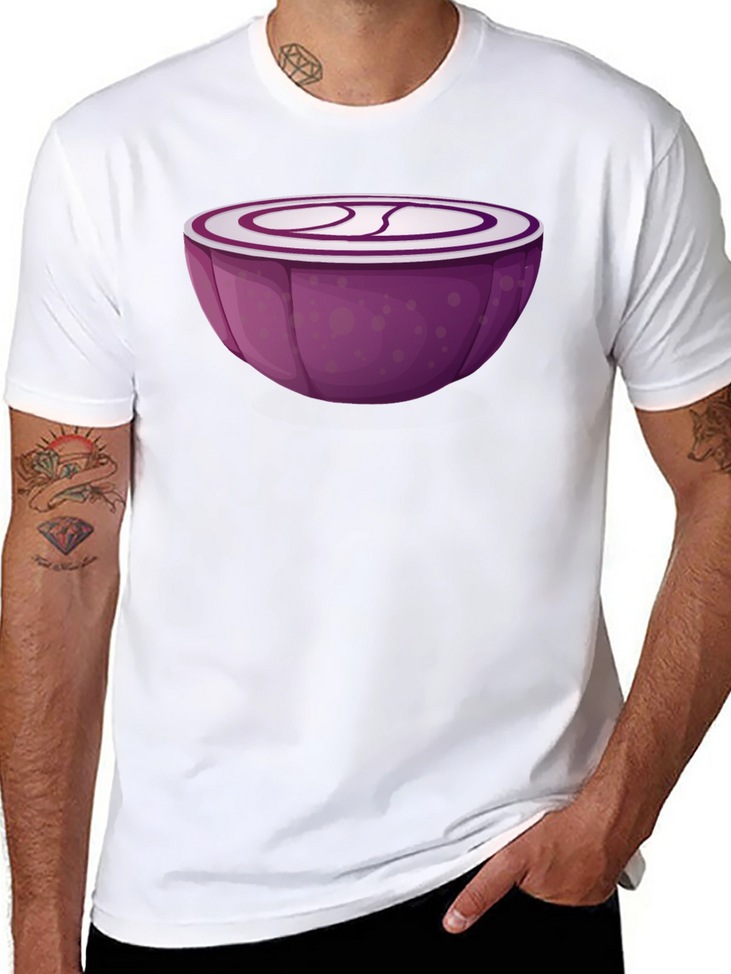 Red Onion Slice Graphic T-Shirt