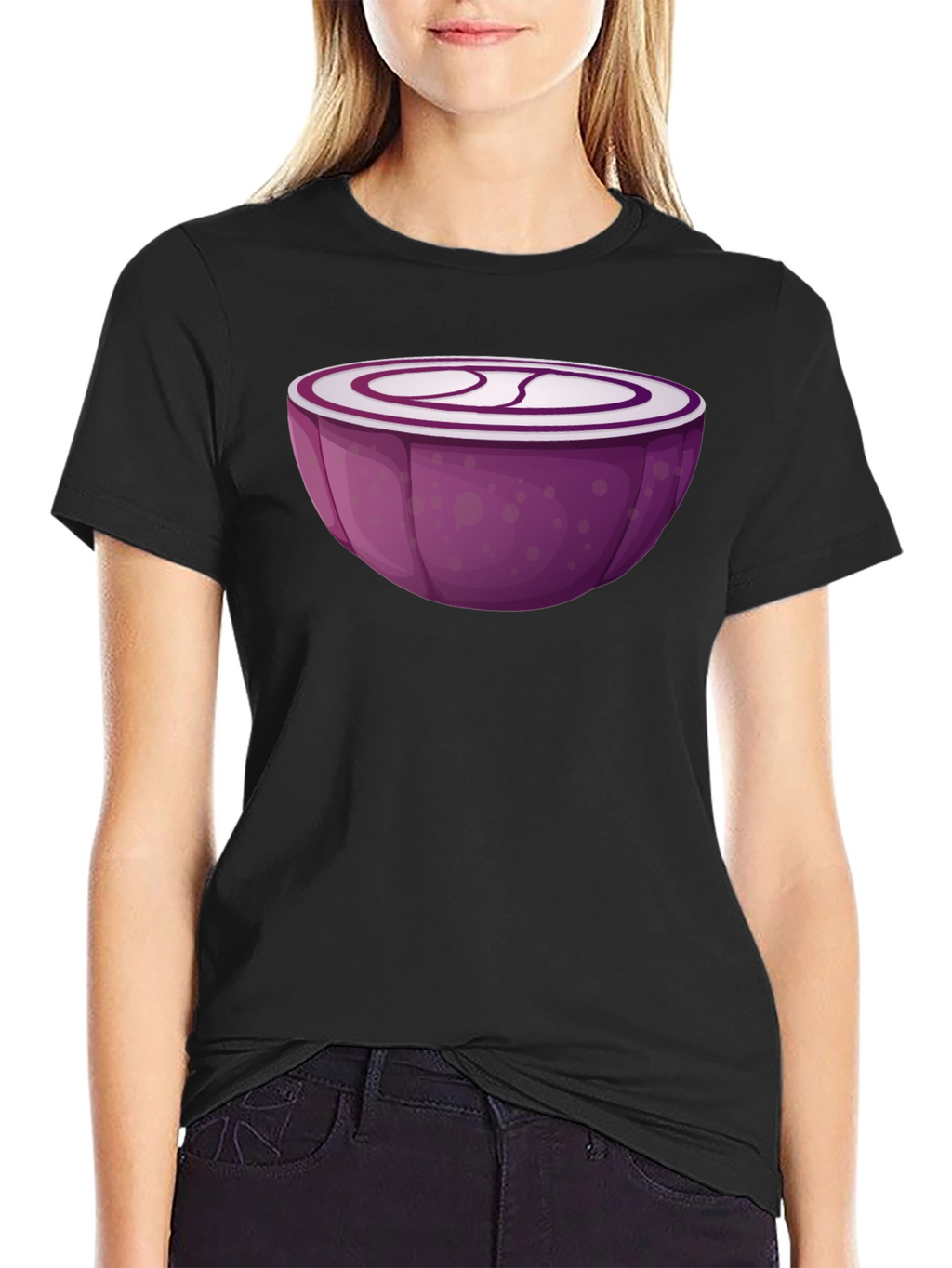 Red Onion Slice Graphic T-Shirt