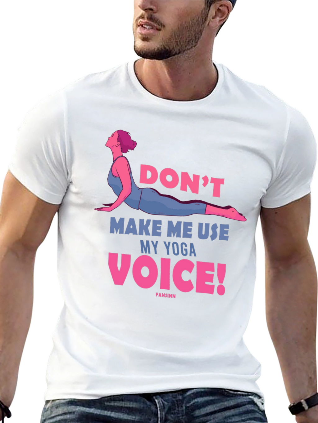 Yoga Voice Tee - Funny Workout Shirt