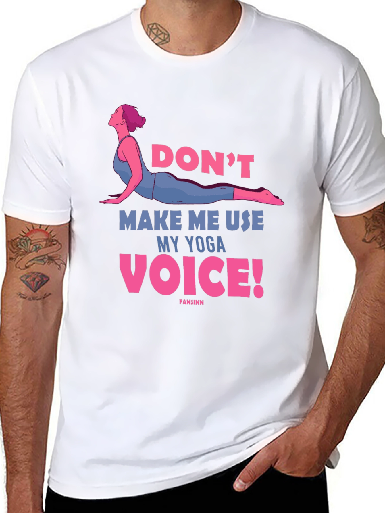 Yoga Voice Tee - Funny Workout Shirt