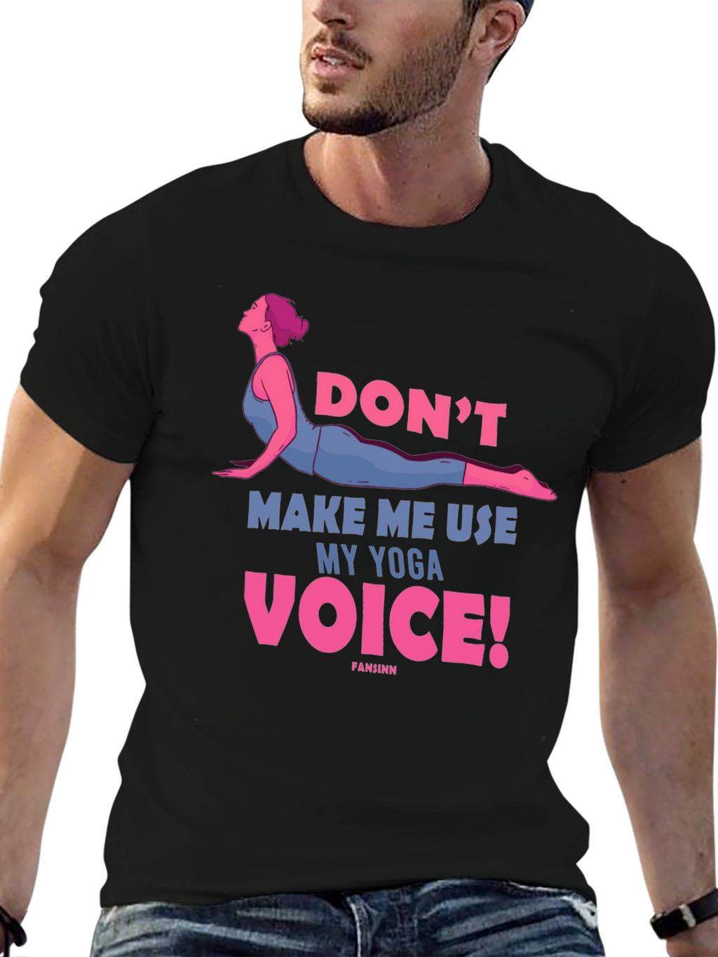 Yoga Voice Tee - Funny Workout Shirt