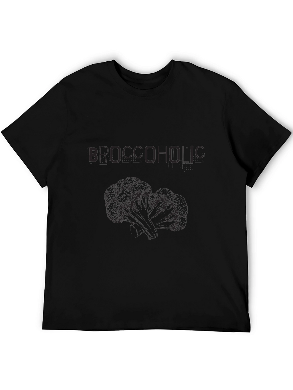 Broccoholic Black T-Shirt - Funny Vegan Apparel