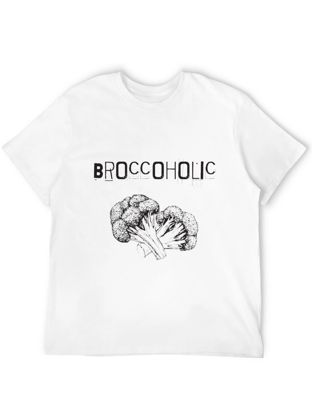 Broccoholic Black T-Shirt - Funny Vegan Apparel