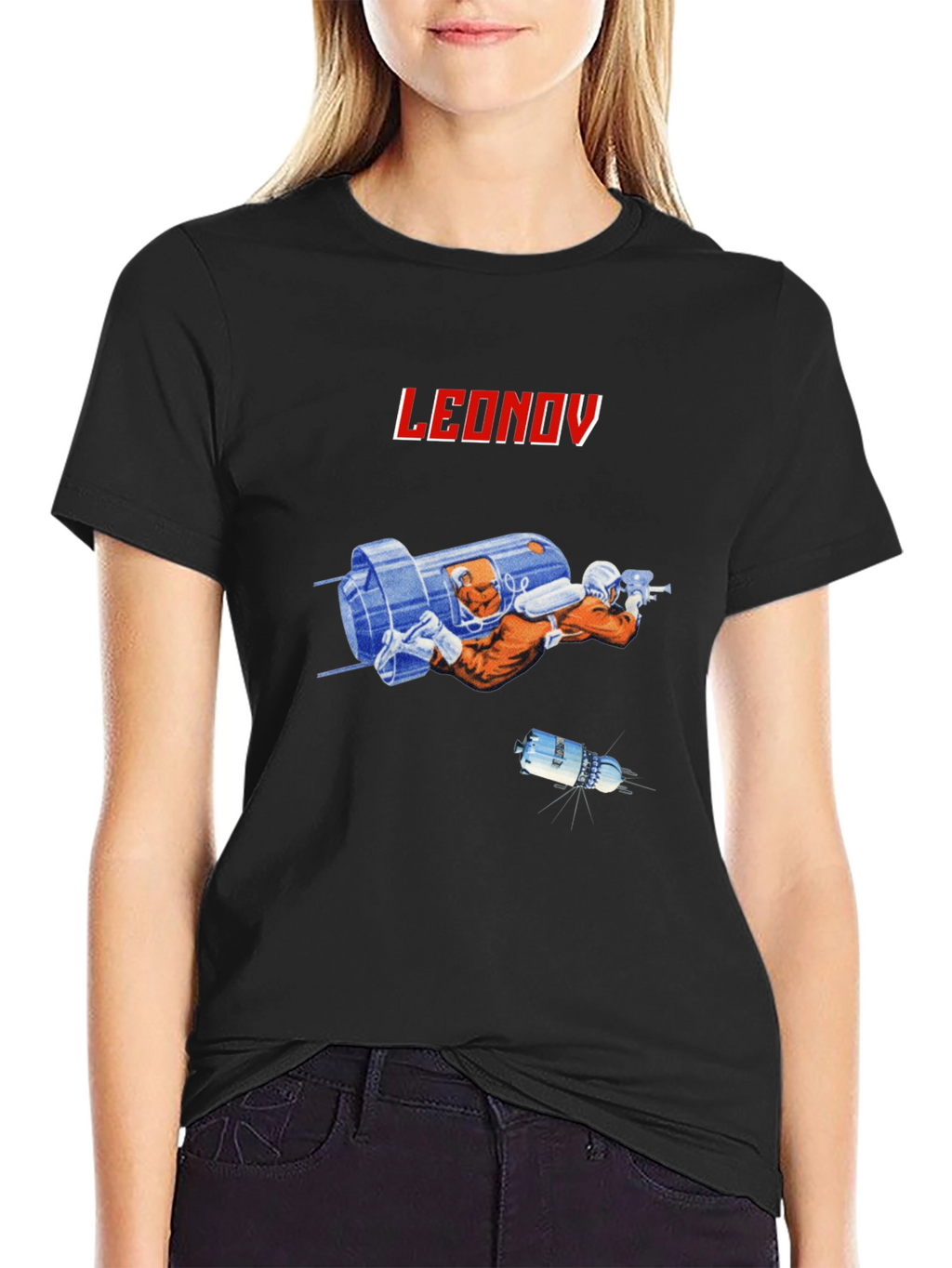 Leonov Space Explorer Black T-Shirt
