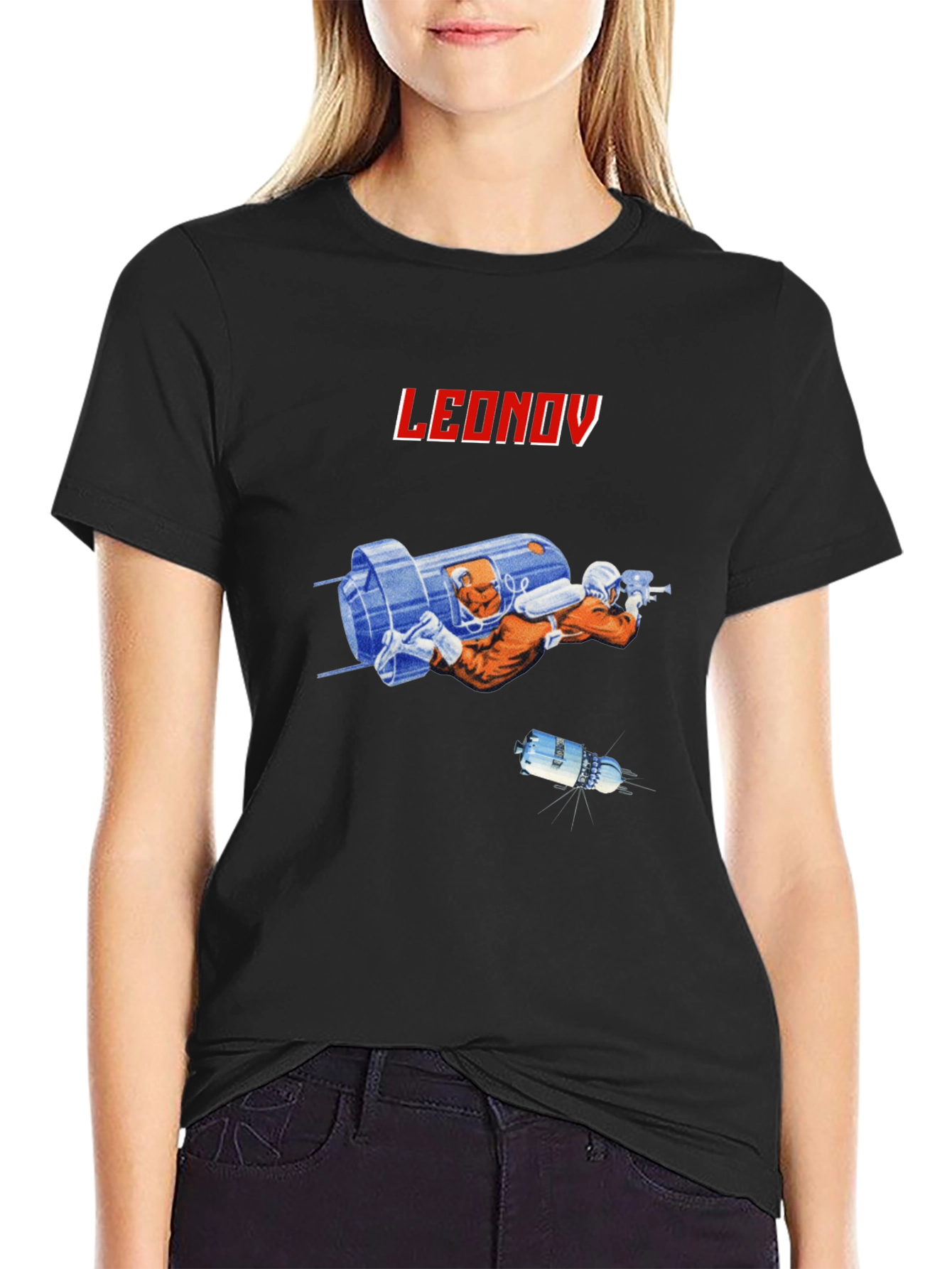 Leonov Space Explorer Black T-Shirt
