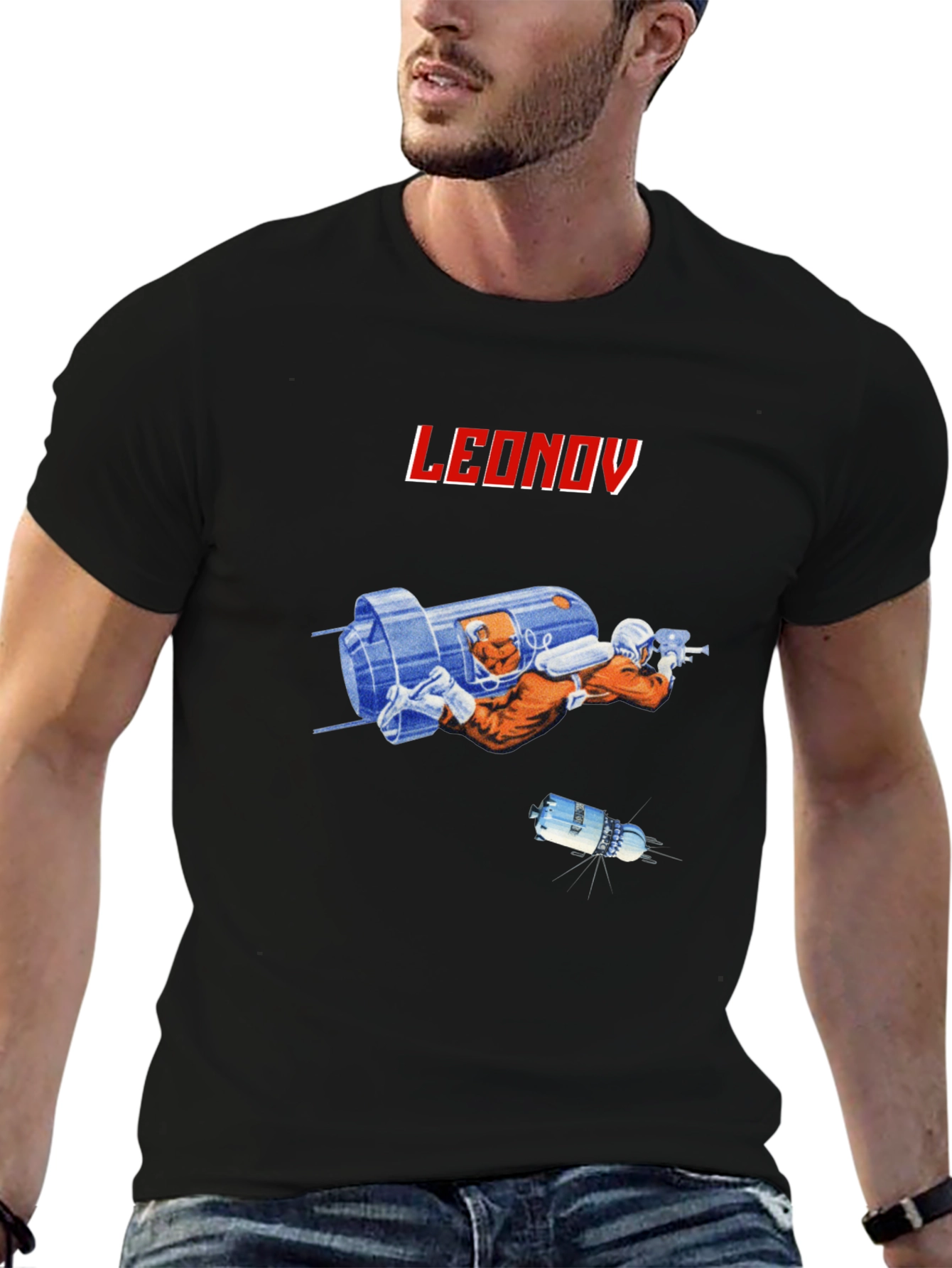 Leonov Space Explorer Black T-Shirt