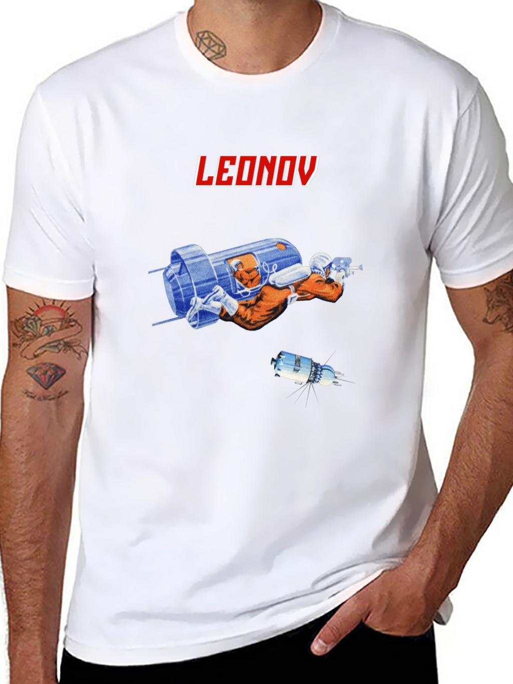 Leonov Space Explorer Black T-Shirt