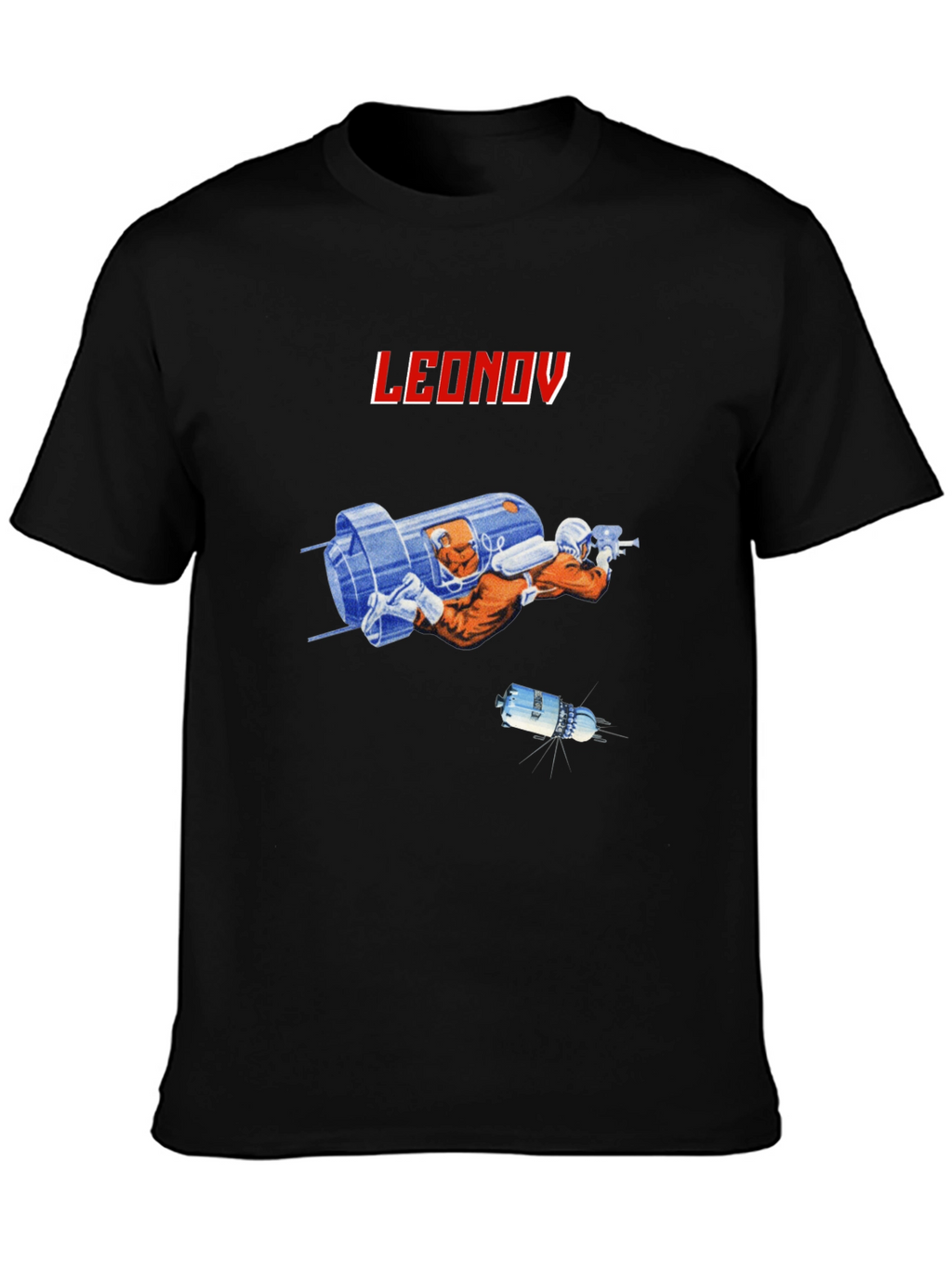Leonov Space Explorer Black T-Shirt