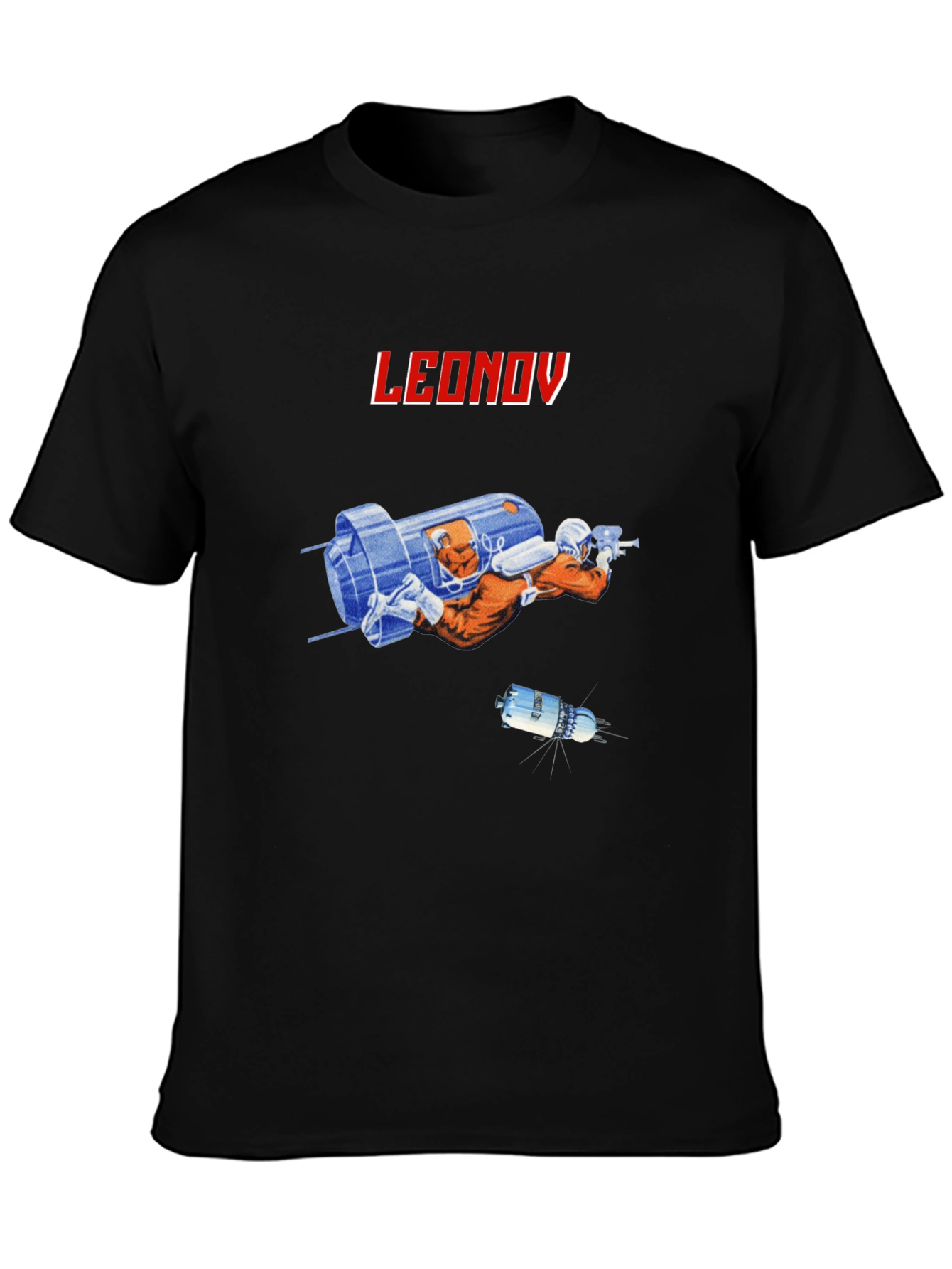 Leonov Space Explorer Black T-Shirt