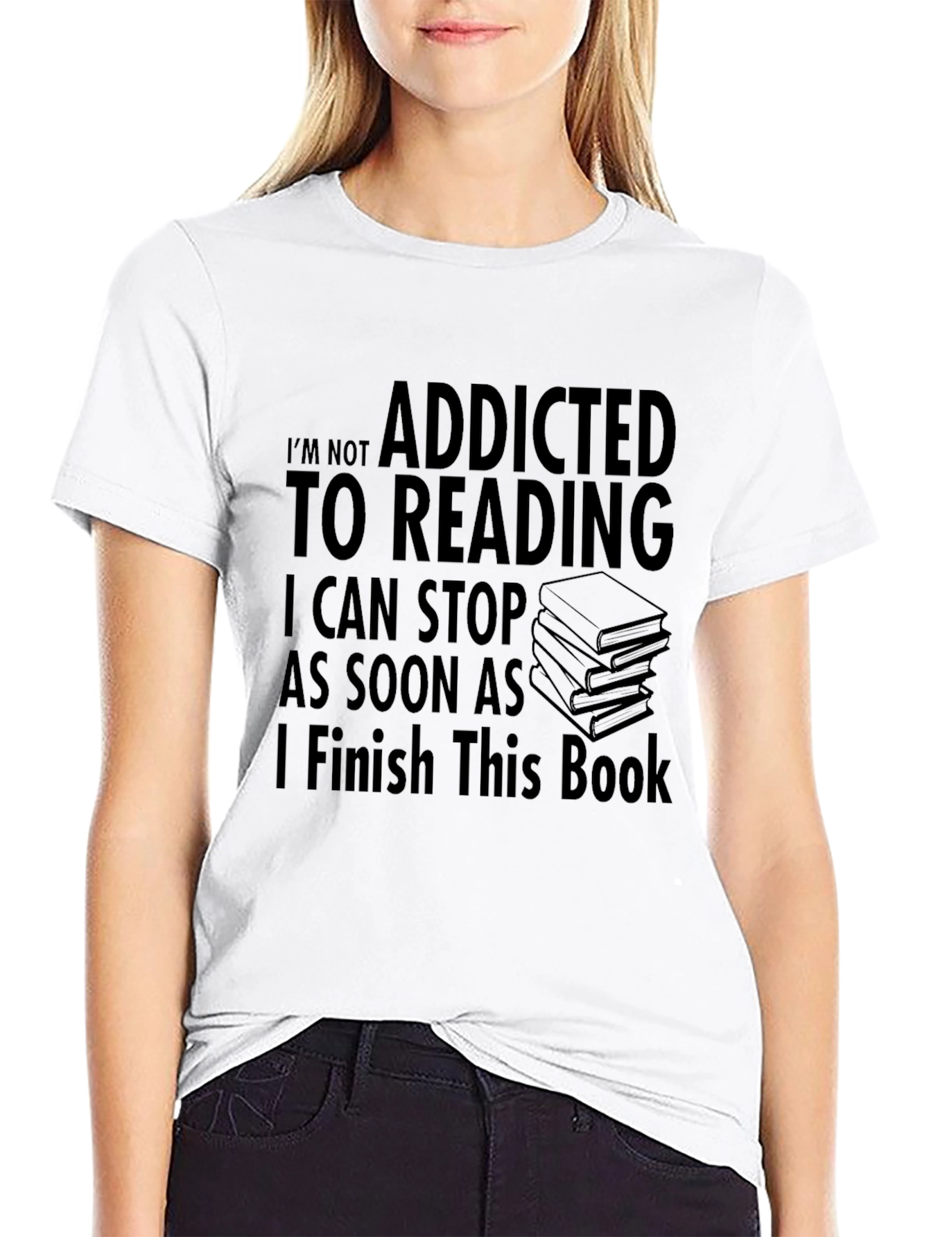 Addicted to Reading Graphic T-Shirt