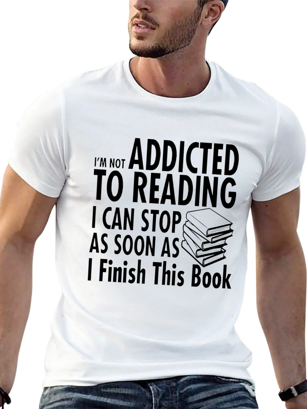 Addicted to Reading Graphic T-Shirt