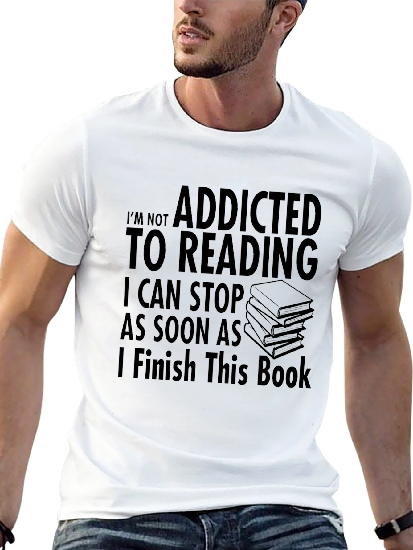 Addicted to Reading Graphic T-Shirt
